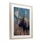 Stupell Industries Expressive Moose in Forest Framed Print Under Glass, design by James Corwin